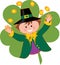 Leprechaun and Coins