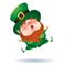 Leprechaun feeling excited