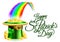 Leprechaun Hat Rainbow Happy St Patricks Day Sign