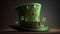 Leprechaun hat with St. Patrick\\\'s day theme generative AI