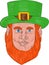 Leprechaun Head Front Drawing