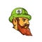 Leprechaun Head Side Drawing