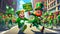 Leprechaun Leads St. Patrick\\\'s Day Parade