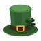 leprechaun tophat with clover
