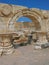 Leptis Magna - colonnade with arches of the Severan Forum