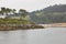 Lequeitio sand beach and San Nicolas island. Basque country, Spain