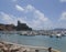 Lerici castle in Italy seen from the port in summer day