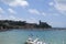 Lerici castle in Italy seen from the port in summer day