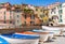 Lerici, panoramic view of beautiful Tellaro village, Italy.