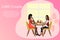 Lesbian couple, friends over a romantic candlelit dinner, anniversary celebration, first date or Valentine\\\'s Day.