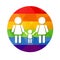 Lesbian family rainbow