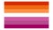 Lesbian flag illustration. Lesbian Pride flag icon
