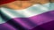 Lesbian love Pride Flag Rainbow flag video waving in wind. Lesbian Flag background. 3d illustration