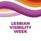 Lesbian Visibility Week vector