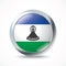 Lesotho flag button