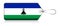 Lesotho flag label, Made in Lesotho