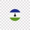 lesotho icon sign and symbol. lesotho color icon for website design and mobile app development. Simple Element from countrys flags