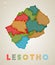 Lesotho map..