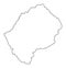 Lesotho outline map