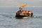 LESVOS, GREECE october 12, 2015: Refugees arriving in Greece in dingy boat from Turkey.