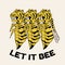 Let it bee.Vector hand drawn illustration of the hornet with tiger`s head.