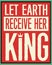 Let Earth Receive Her King Retro Christmas Poster