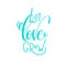 Let love grow - hand lettering calligraphy quote to valentines d