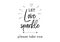 Let love sparkle wedding typography