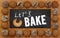 Let\'s bake Chalkboard, wooden frame cookies