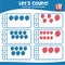 Let\\\'s counting together the balloons with American Independence Day theme and circle the correct number