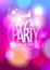 Let`s party, dance all night design.