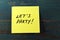 Let`s party post it