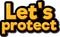 Let\\\'s Protect Aesthetic Lettering Vector Design