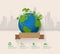 Let\'s save the Earth, Ecology concept infographics