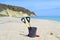 Lets clear the Earth-cleaning tools on empty beach