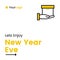 Lets Enjoy New Year Eve Banner Design