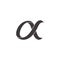 Letter a alpha motion ribbon 3d shape vector best for dynamic product logo