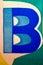 Letter B alphabet graphic