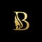 Letter B Beauty Women Face Logo Design Vector