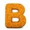 Letter B, font soil drought cracked, dry mud alphabet, path save
