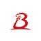Letter B gourmet food restaurant catering logo with fork icon inside B
