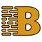 Letter b logo fast speed move, letter b fast symbol