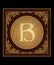 Letter B monogram gothic style