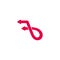 Letter b motion fast arrows simple logo vector