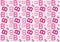 Letter B pattern in pink shades color background