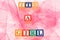 Letter blocks spelling \'its a girl\'