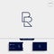 Letter BR RB R B Logo Design Simple Vector