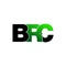 Letter BRC simple monogram logo icon design.