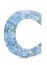 Letter C decoupage