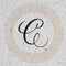 Letter C hand lettering monogram.